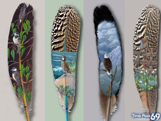 Feather Painting  Awesome
