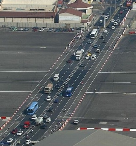 Gibraltar Airport Where Runway Meets Road