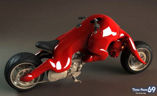 Bull-Shaped Motor Bike
