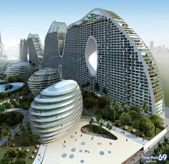 Fake Hills Mega Structure by Mad Architects