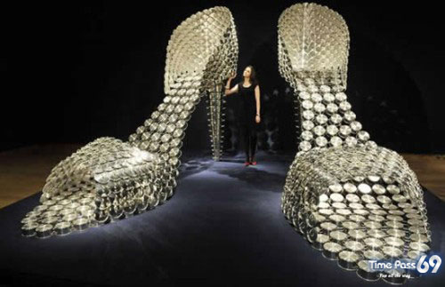 Joana Vasconcelos Stainless Steel Pot Shoes