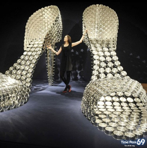 Joana Vasconcelos Stainless Steel Pot Shoes