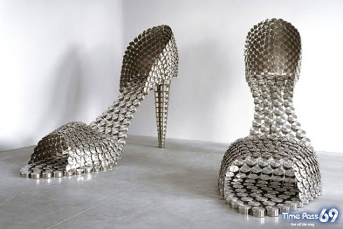 Joana Vasconcelos Stainless Steel Pot Shoes