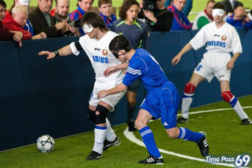 Soccer For The Blind Tournament in Russia