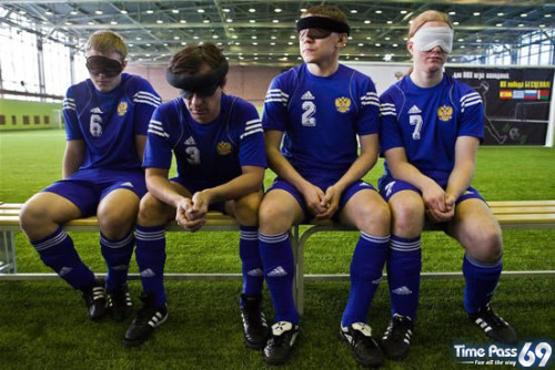 Soccer For The Blind Tournament in Russia