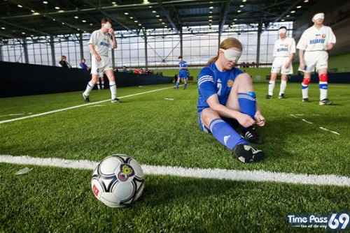 Soccer For The Blind Tournament in Russia