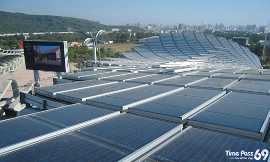 World First Solar Powered Stadium  Taiwan