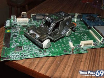Computer Chips to Jeep  Creative Photos