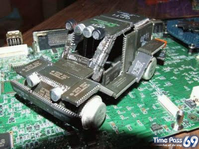 Computer Chips to Jeep  Creative Photos