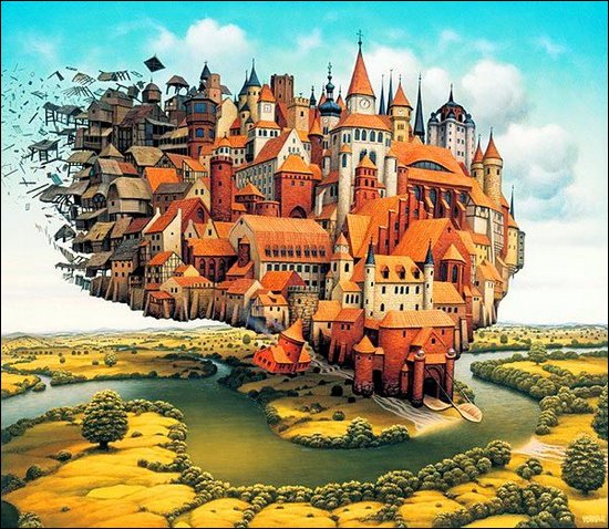 Fantastic illustrations by Jacek Yerka