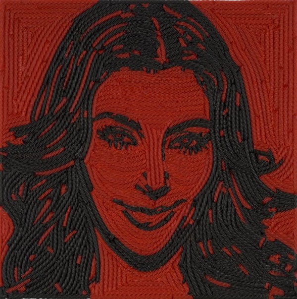 Bizarre Celebrity Portraits Made out of Trash