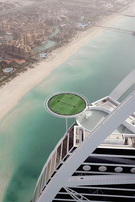 Worlds Highest Tennis Court at Burj Al Arab