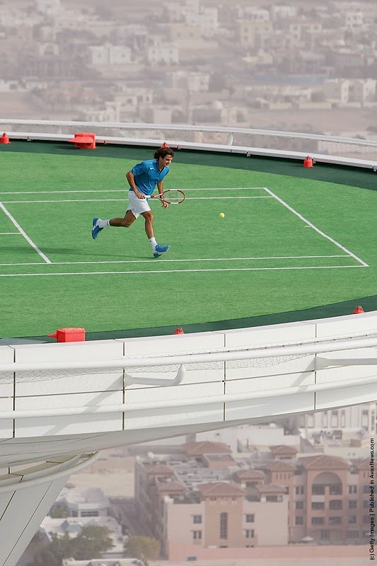 Worlds Highest Tennis Court at Burj Al Arab
