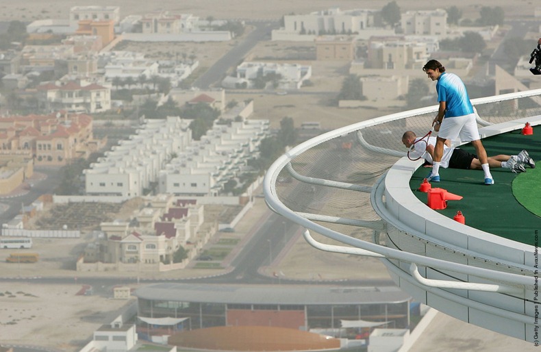 Worlds Highest Tennis Court at Burj Al Arab