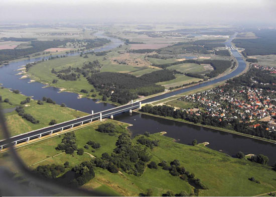 Magdeburg Water Bridge Germany