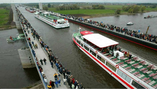 Magdeburg Water Bridge Germany