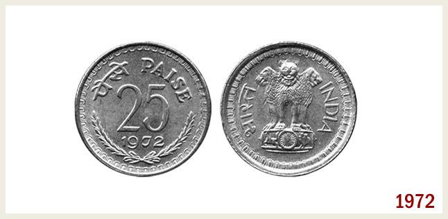 Evolution of the 25 Paise Coin