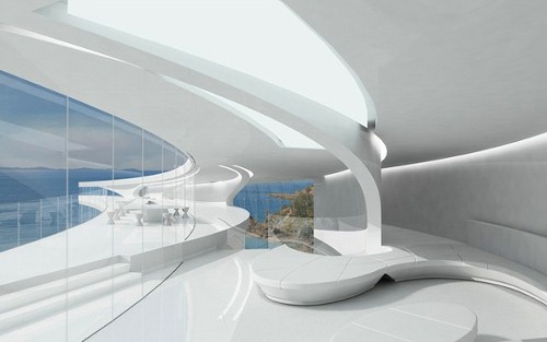 Stunning Crescent Shaped Luxury Villa Mahina House