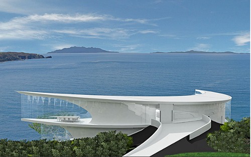 Stunning Crescent Shaped Luxury Villa Mahina House
