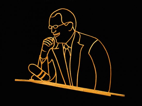 Toothpick Artist Creates Detailed Toothpick Portraits of Celebrities