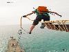 Jumping in Abkhazia with a 50 meter lift
