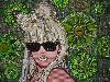 Bizarre Celebrity Portraits Made out of Trash