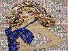Bizarre Celebrity Portraits Made out of Trash
