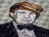 Bizarre Celebrity Portraits Made out of Trash