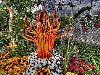 Beautiful Flowers Art Made Out of Glass