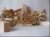 Wonderful Wooden Miniature Motorcycles