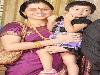 Actress Devayani with Her Kids