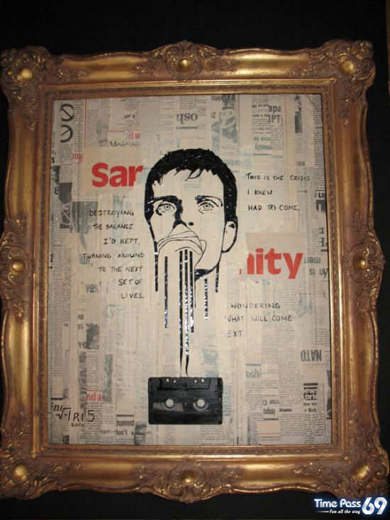 Portraits Made Out of Cassette Tapes