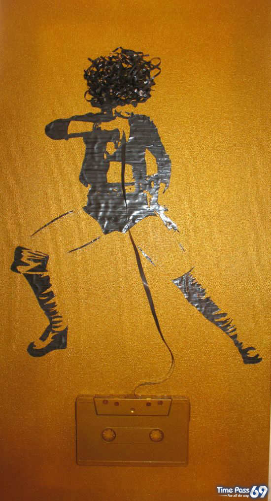 Portraits Made Out of Cassette Tapes