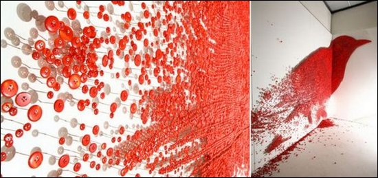 Unbelievable Art with Buttons And Pins