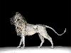 A Lion Sculpture Wonderfully Made Out Of 4,000 Pieces Of Hammered Metal