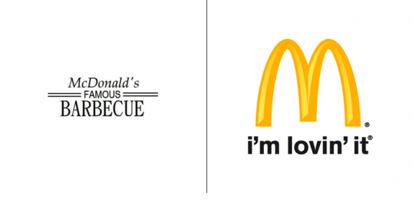 20 top companies logos looked like before they were famous