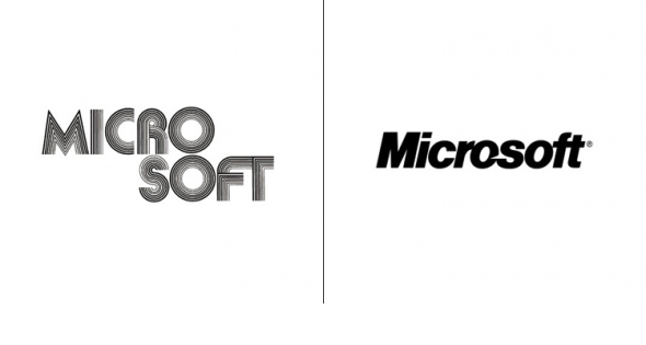 20 top companies logos looked like before they were famous