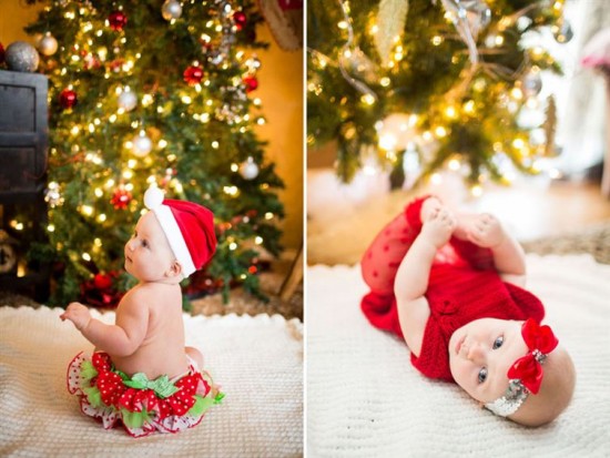 Babies Who Showed Off Their Festive Spirit In Their First Christmas Photo Shoot