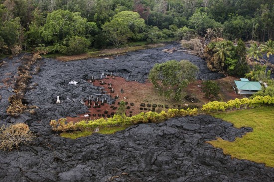 Hawaii lava flow