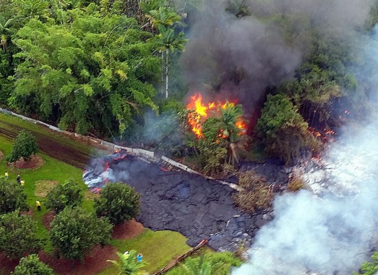 Hawaii lava flow