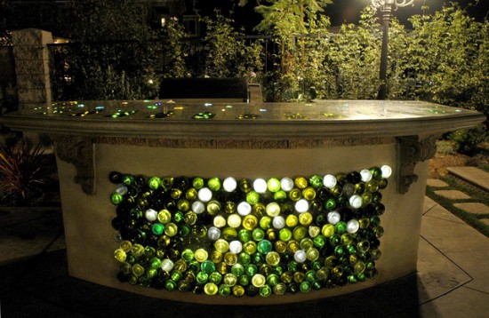 Magnificent Ways To Reuse Wine Bottles For Home Beautification