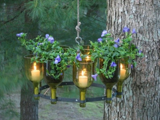 Magnificent Ways To Reuse Wine Bottles For Home Beautification