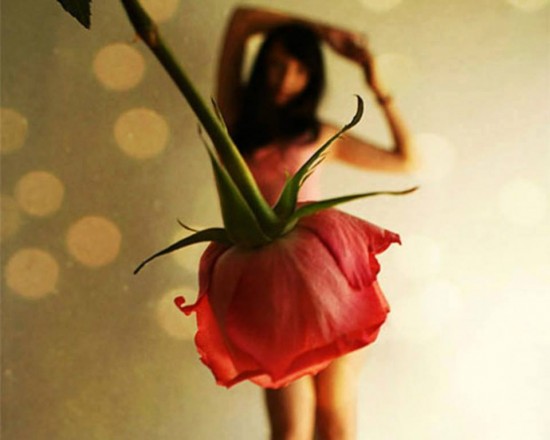 Perspective Flower Skirt Photography