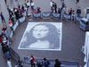 Mona Lisa Painting Made with 3604 Cups of Coffee