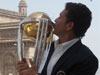 Sachin Tendulkar With ICC World Cup Trophy 2011