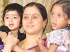 Actress Devayani with Her Kids