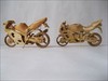 Wonderful Wooden Miniature Motorcycles